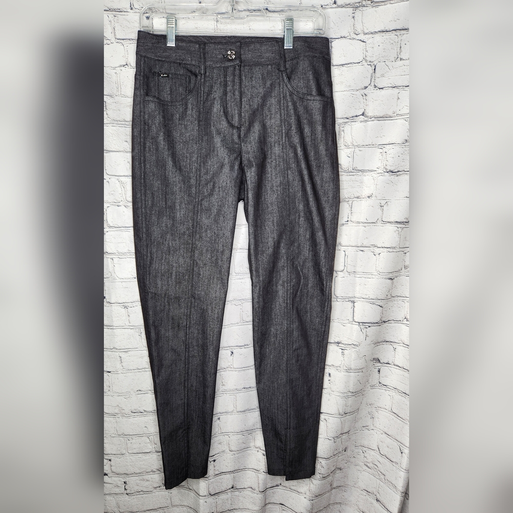 St. John Charcoal Grey Tapered Ankle Pant Size 4